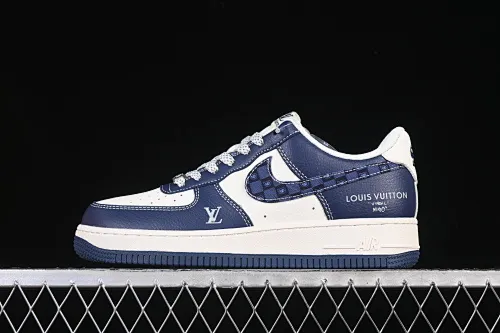 All categories Nk Air Force 1 Air Force series Nk Air Force 1 Low Air Force low-top Nike Air Force 1'07 Low LV joint navy blue cashew flower Air Force 1 low-top casual sneakers JP8028-009